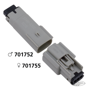 Molex 07Up 3-Position Female Gray OEM725 (DE)