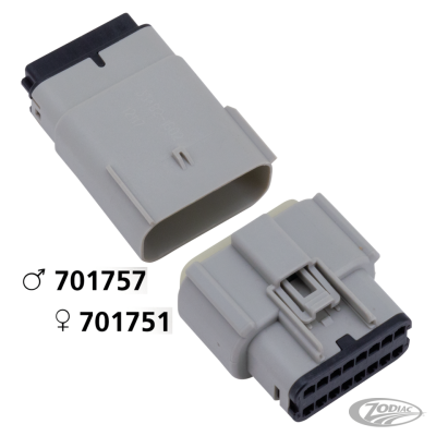Molex 07Up 16-Position Male Gray OEM7249 (DE)