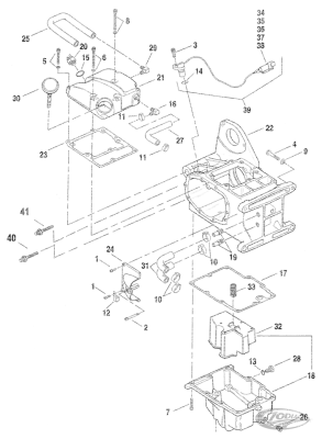 Oil line fittings straight, pair 9/16-18 (DE)