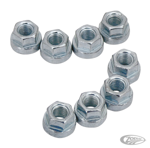 8pck James 5/16-24 hex flange nut (DE)