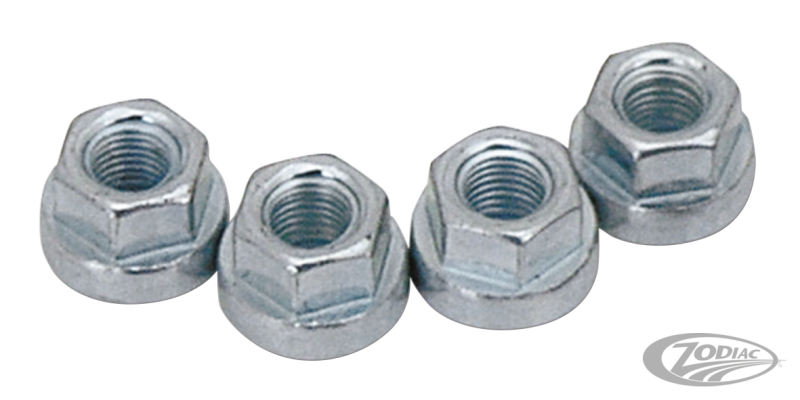 4pck Nuts, 5/16-24 hex flange (DE)