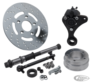 Blk disc brake cmpt, w/ axle, star hub (DE)