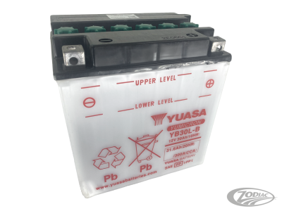 UN-2800 Yuasa YB30L-B without acid, inkl. 7,50 Euro Batteriepfand (DE)