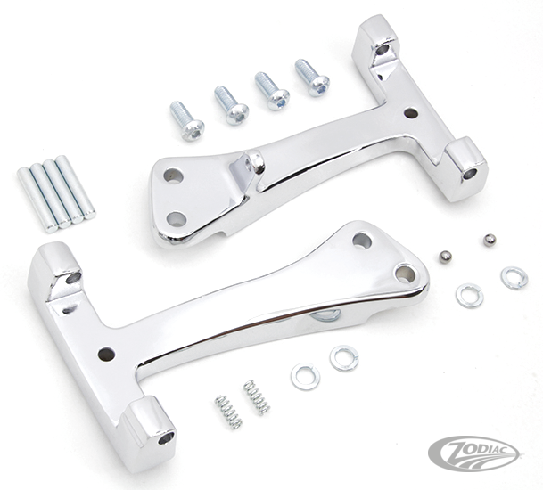 Passenger board supports chrome FXD06-17 (DE)