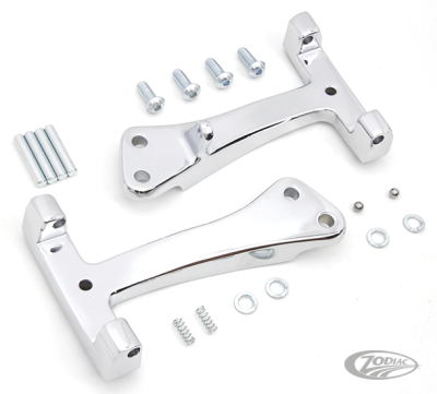 Passenger board supports chrome FXD06-17