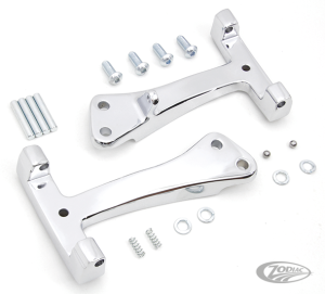 Passenger board supports chrome FXD06-17 (DE)
