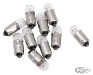10pck Bulb 12V3W BA9S cylindrical head