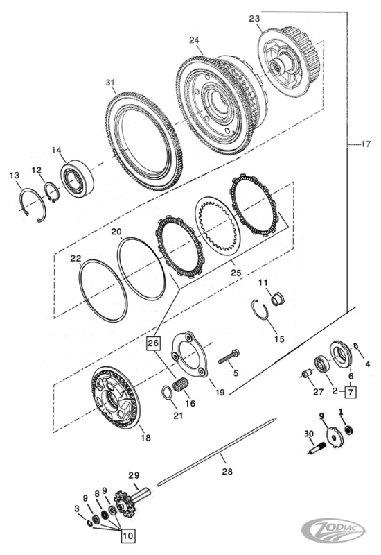 10pck Rear clutch housing retaining ring (DE)