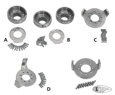 Steer stop stainless XL, FXD, FXR models (DE)