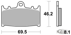 SBS HF brake pads Beringer & ZPN148166/7