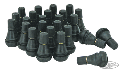 25pck Tubeless Tire Valves Rubber