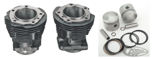 GZP Cylinderkit Panhead 74ci w/pistons (DE)