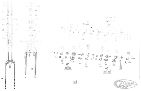 Rear Rockerplate stud BT/WLC/Servicar (DE)