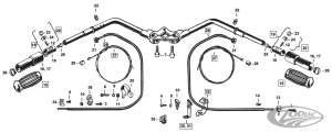 Handlebar plunger kit 1937-1948 (DE)