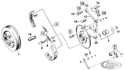 Brake drum black #4098-36N (DE)