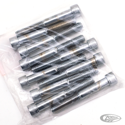 10pck Chrome Allen screws 3/8x2 3/4" UNC (DE)