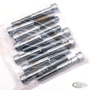 10pck Chrome Allen screws 3/8x2 3/4" UNC (DE)