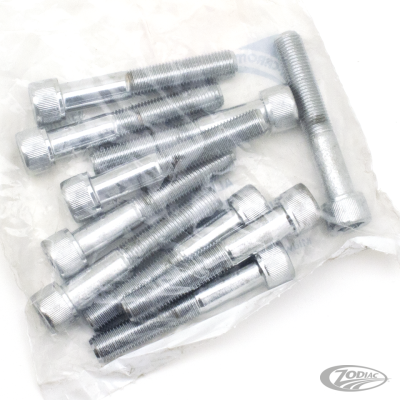 10pck Chrome Allen screws 3/8x2 1/4" UNF (DE)