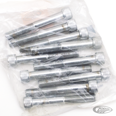 10pck Chrome Allen screws 3/8x2 3/4" UNF (DE)