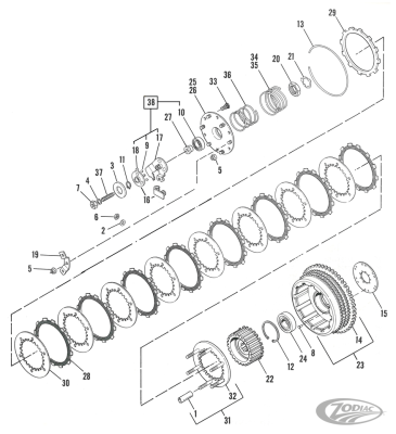 Complete Clutch release kit XL71-e84 (DE)