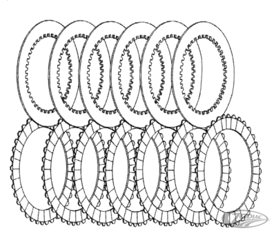 Pro-Clutch clutch pack Brute late hub (DE)