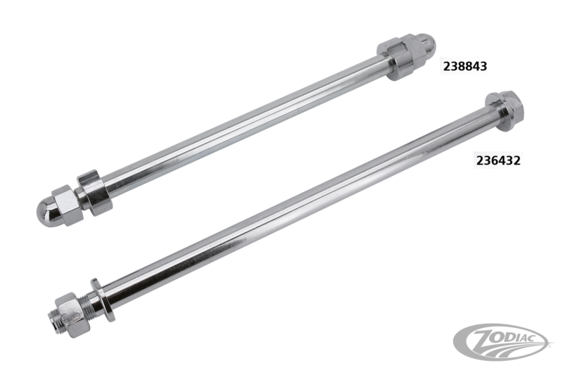 Axle w/nut RSD swing arm 3/4" x 470 mm (DE)