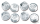 Hex Bolt cap 1/4" Eagle design (DE)
