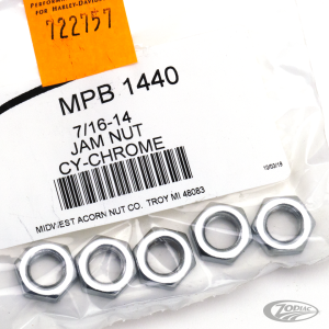 5Pck Jam Nut 7/16-14, UNC (DE)