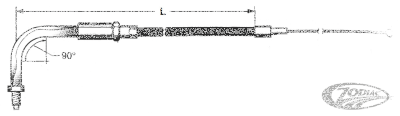 Barnett Black BT76 LN=44" 90Ý throttle (DE)