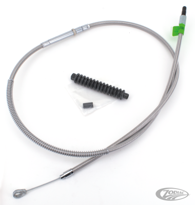 Clutch cable Clear Coated BT87-06 L=60"