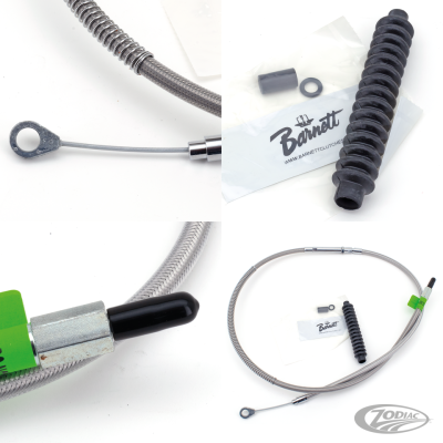 Clutch cable braided coated BT87 L=55" (DE)