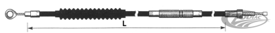 Clear Coated clutch cable FXR87 L=61" (DE)
