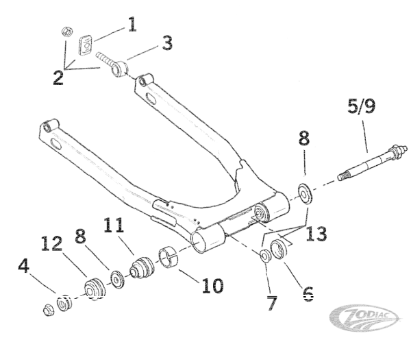 SWINGARM PIVOT (DE)