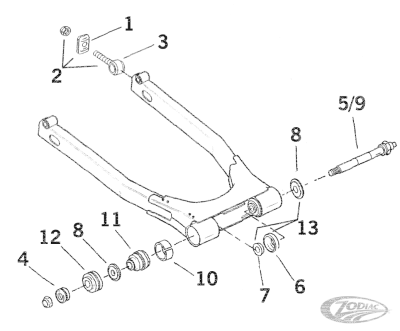 SWINGARM PIVOT (DE)