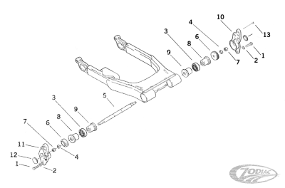 SWINGARM WASHER CUPS (DE)