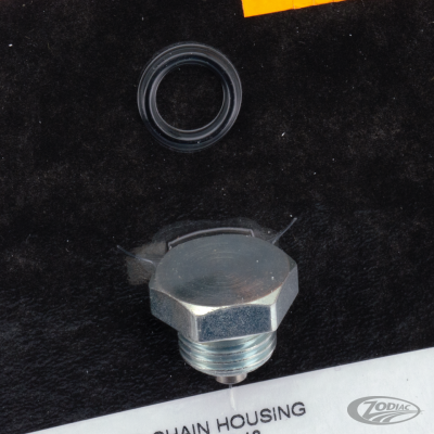 Oversized drain plug 9/16"-18 zinc (DE)