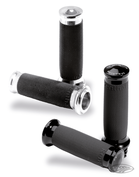 PM Contour renthal wrapped grips, chrome (DE)