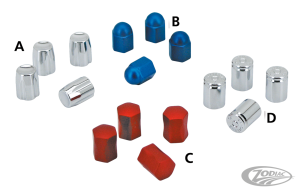 4Pck Recessed Design Valve Stem Cap Chr (DE)