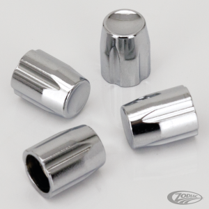 4Pck Recessed Design Valve Stem Cap Chr (DE)