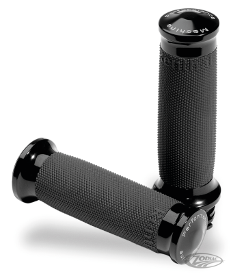 PM Contour renthal wrapped grips, black (DE)
