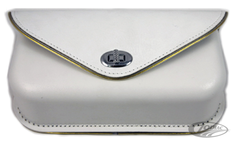 Windshield Pouch White/Gold Trim FL60-84 (DE)