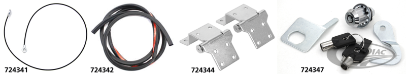 Tour-Pak Chrome Lock Kit FLT93-13 (DE)