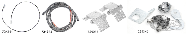 Tour-Pak Chrome Lock Kit FLT93-13 (DE)