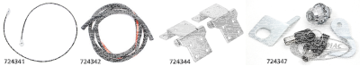 Tour-Pak Chrome Lock Kit FLT93-13 (DE)