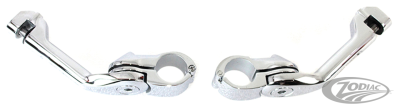 Adj. Peg mounts Angled 5" Long Chrome