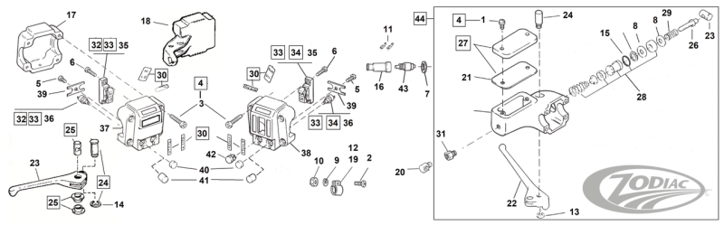 90° Brake Fitting Master Cyl. FL/XL72-81 (DE)
