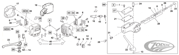 90° Brake Fitting Master Cyl. FL/XL72-81 (DE)