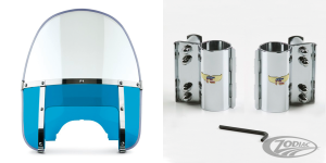 Beaded H-Duty round top/notched blue