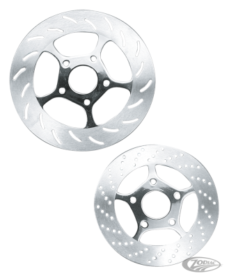 Disc rotor 10" Five spoke slotted Chrome (DE)