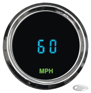 Round Mini Speedometer 2-1/16" MPH